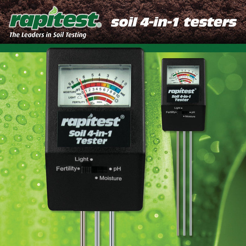 Rapitest Plastic 4-In-1 Mini Soil Tester