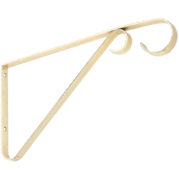 National 9 In. Brass Steel Hanging Plant Bracket