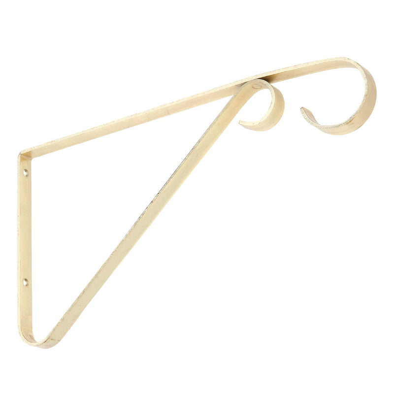 National 9 In. Brass Steel Hanging Plant Bracket