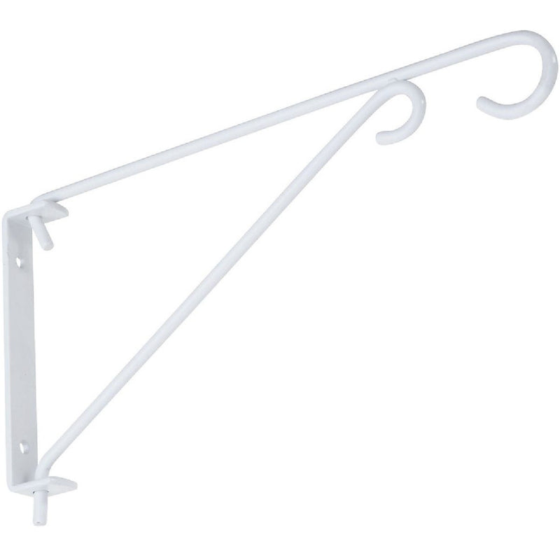 National 9 In. White Steel Swivel Hanging Plant Bracket