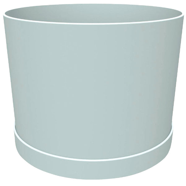 Bloem Mathers Collection 8 In. Misty Blue Plastic Planter