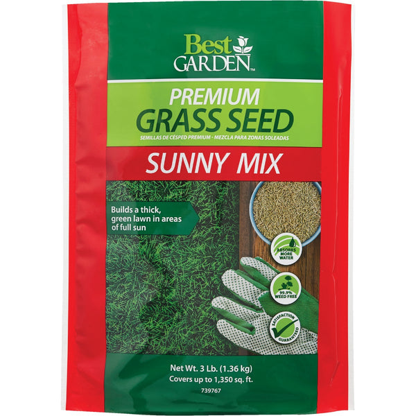 Best Garden 3 Lb. 900 Sq. Ft. Coverage Full Sun Grass Seed