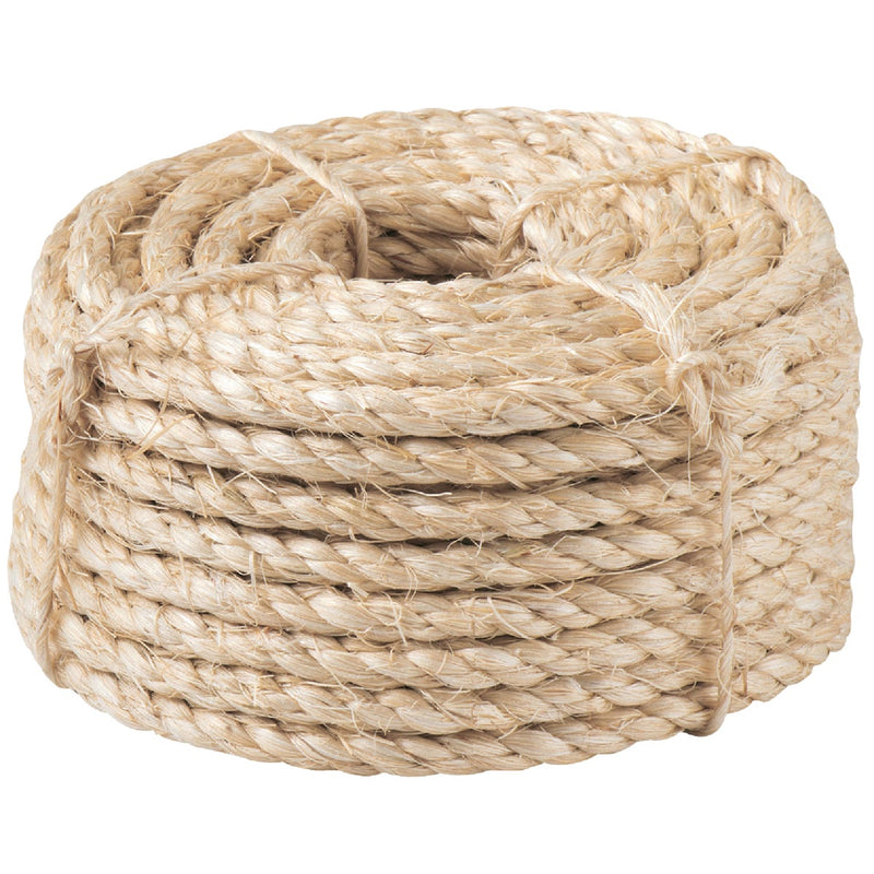 Do it Best 1/4 In. x 50 Ft. Natural Twisted Sisal Fiber Packaged Rope