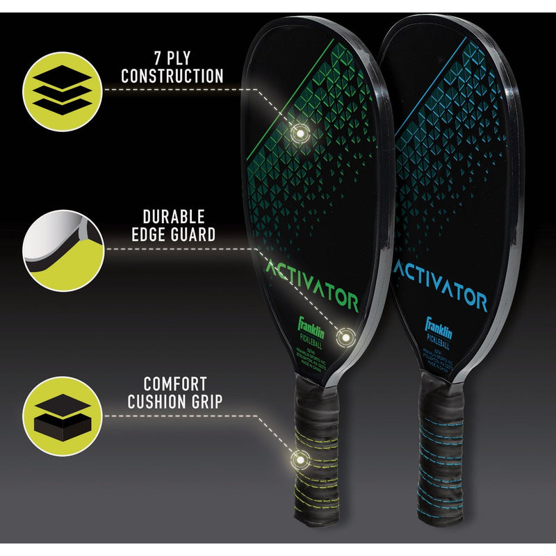 Franklin Activator Wooden Pickleball Paddle & Ball Set (4-Piece)