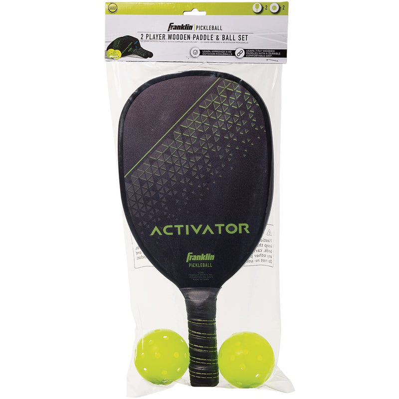 Franklin Activator Wooden Pickleball Paddle & Ball Set (4-Piece)