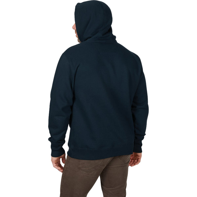 Milwaukee Small Navy Blue Heavy-Duty Pullover Hooded Sweatshirt