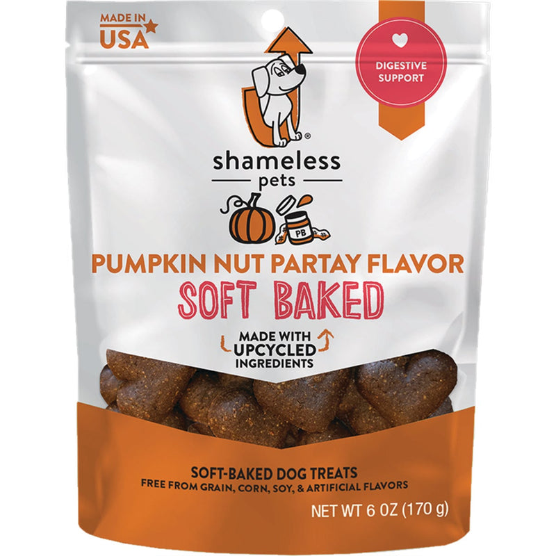 Shameless Pets Pumpkin Nut Partay Soft Baked Dog Treat, 6 Oz.