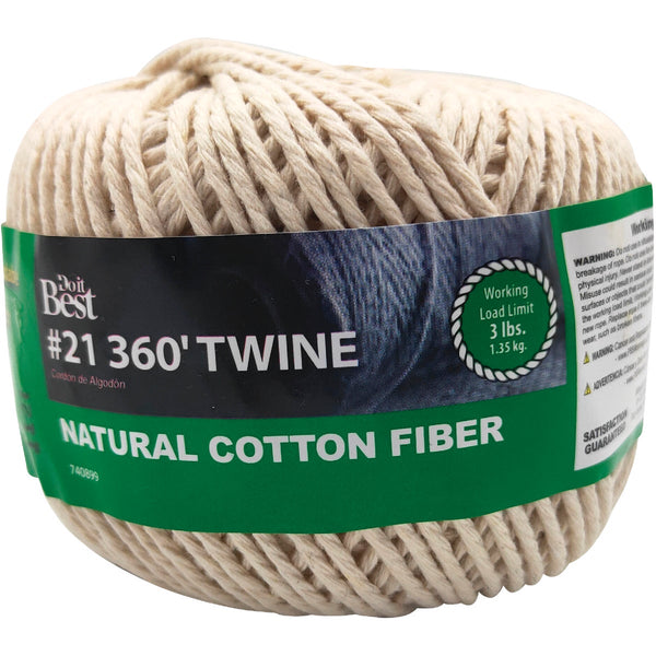 Do it Best #21 x 360 Ft. Natural Cotton Twine