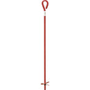 Midwest Air Tech 3 In. x 30 In. Red Steel Screw-In Earth Anchor