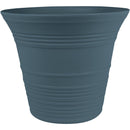 Myers Sedona 12 In. Dia. Polypropylene Slate Blue Planter