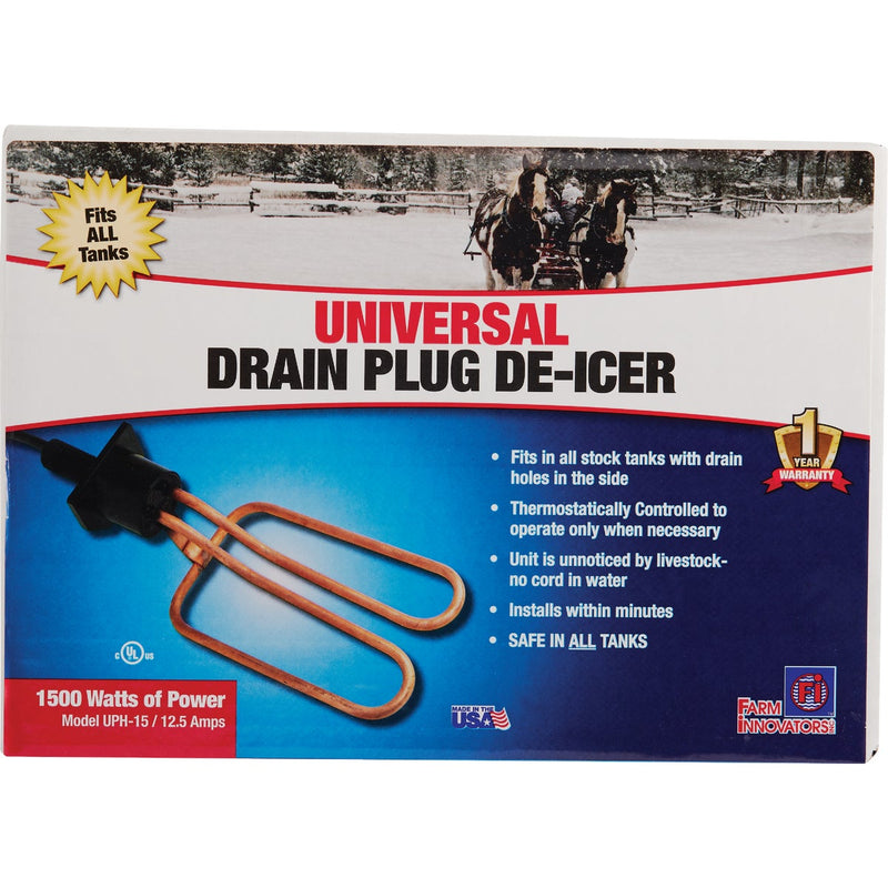 Farm Innovators 1500W Universal Drain Plug De-Icer