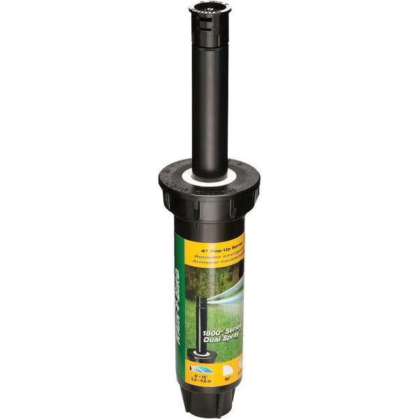 Rain Bird 4 In. Quarter Circle Dual Spray Pop-Up Head with Pressure Regulator