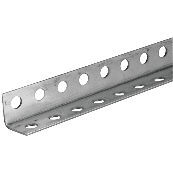 Hillman Steelworks Zinc-Plated 1-1/4 In. x 3 Ft. Perforated Steel Angle