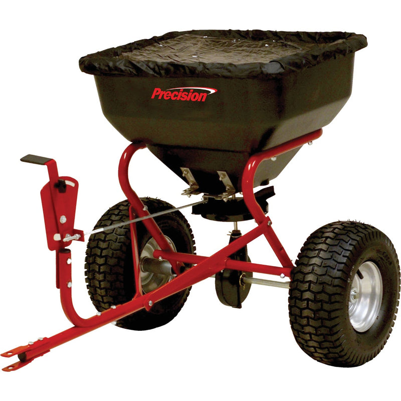 Precision Direct Drive 130 Lb. Tow Broadcast Spreader with Cover