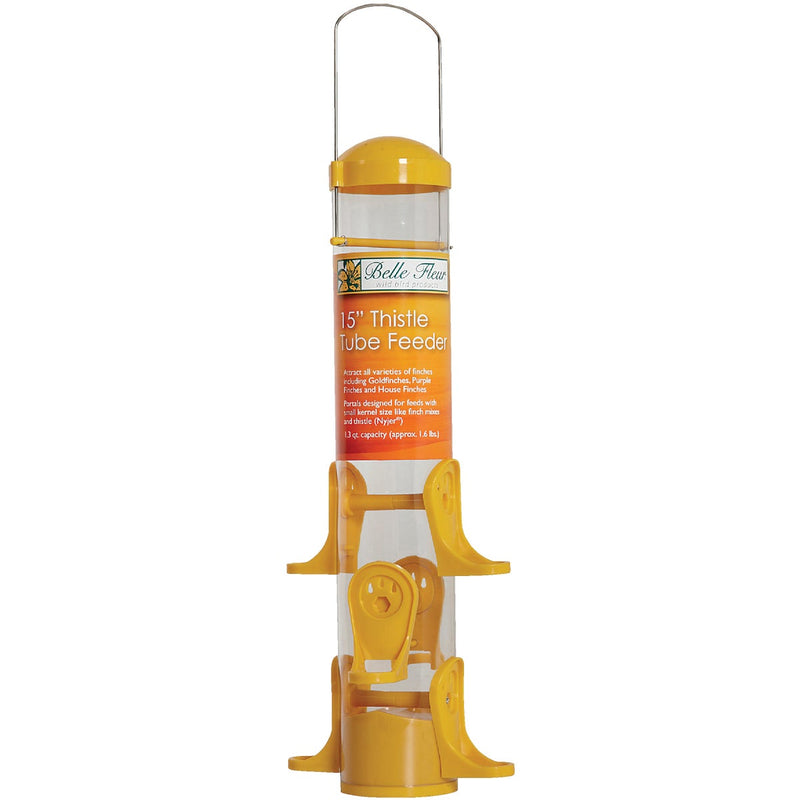 Stokes Select 15.5 In. 1.3 Lb. Capacity Yellow Finch Feeder