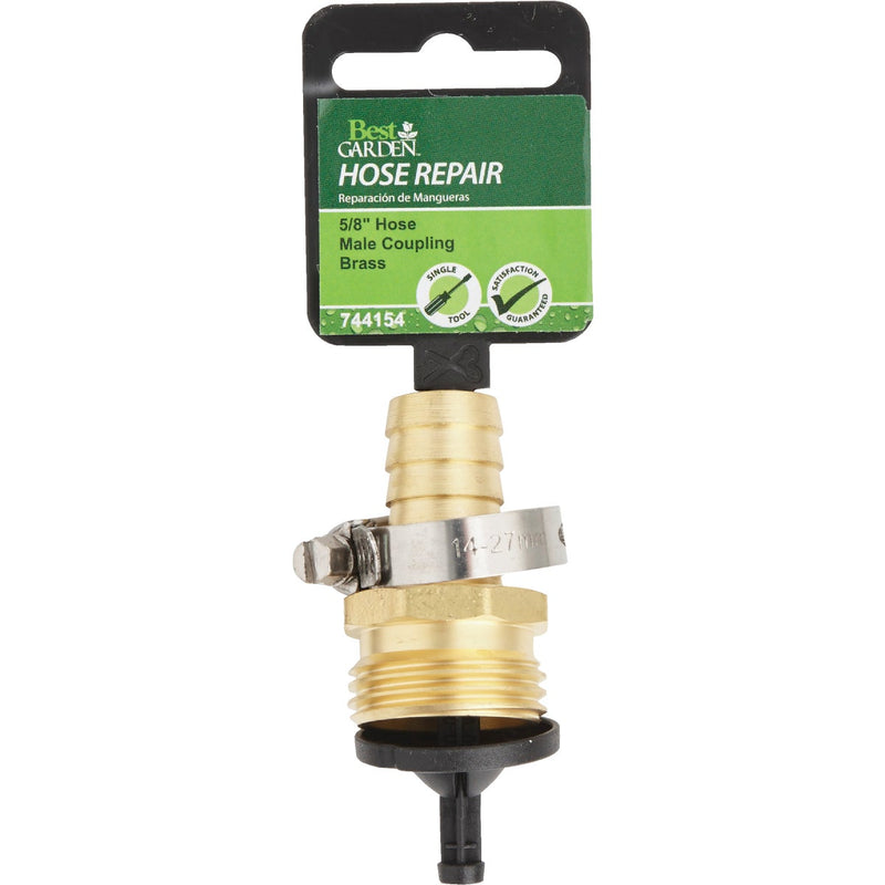 Best Garden 5/8 In. Male Brass Hose End Repair Hose Coupling