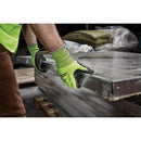 Milwaukee Unisex Medium Cut Level 4 High Vis Polyurethane Dipped Glove