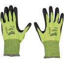 Milwaukee Unisex Medium Cut Level 4 High Vis Polyurethane Dipped Glove