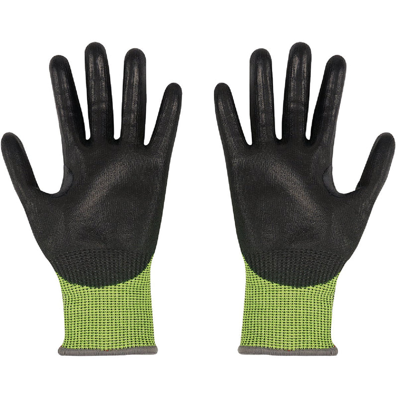 Milwaukee Unisex Medium Cut Level 4 High Vis Polyurethane Dipped Glove