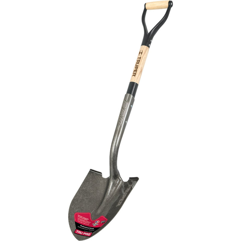 Truper Tru Pro 30 In. Wood D-Handle Round Point Shovel