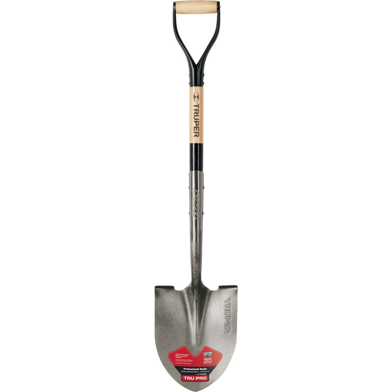 Truper Tru Pro 30 In. Wood D-Handle Round Point Shovel