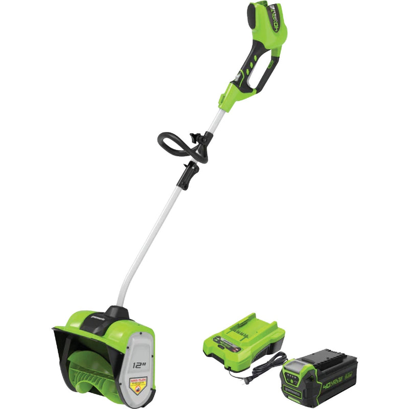 Greenworks 40V 12 In. Cordless Snow Shovel with 4.0 Ah Battery and Charger