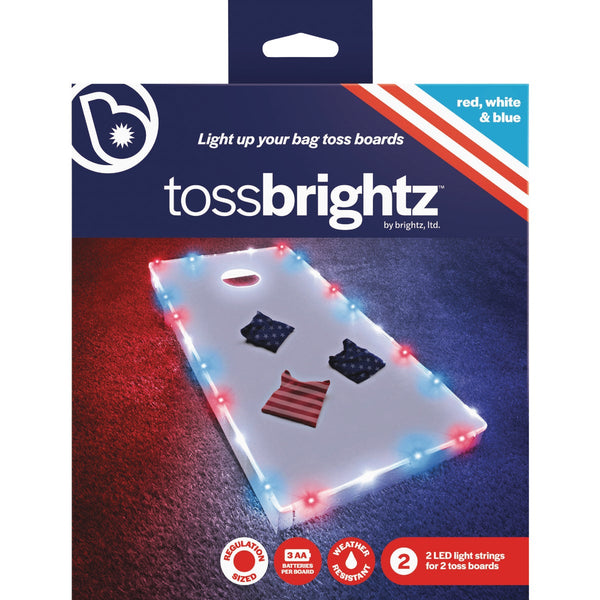 Tossbrightz 26 Ft. Patriotic LED Cornhole Lighting Kit