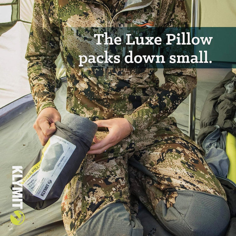 Klymit Luxe Gray Camping Pillow