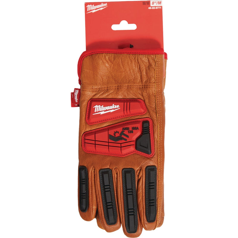 Milwaukee Impact Cut Level 3 Unisex Medium Goatskin Leather Work Gloves