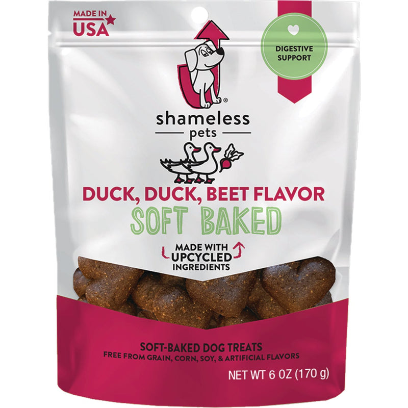 Shameless Pets Duck, Duck, Beet Soft Baked Dog Treat, 6 Oz.