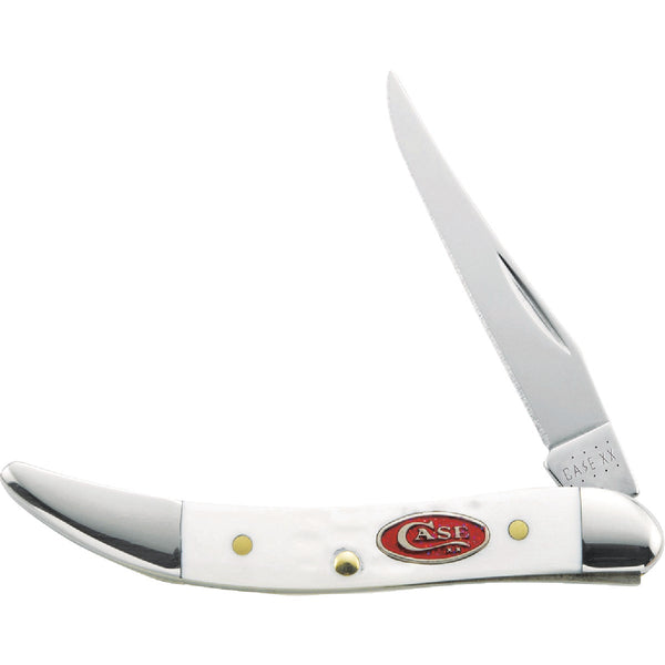 Case SparXX 2.25 In. Standard Jig White Synthetic Small Texas Toothpick Pocket Knife