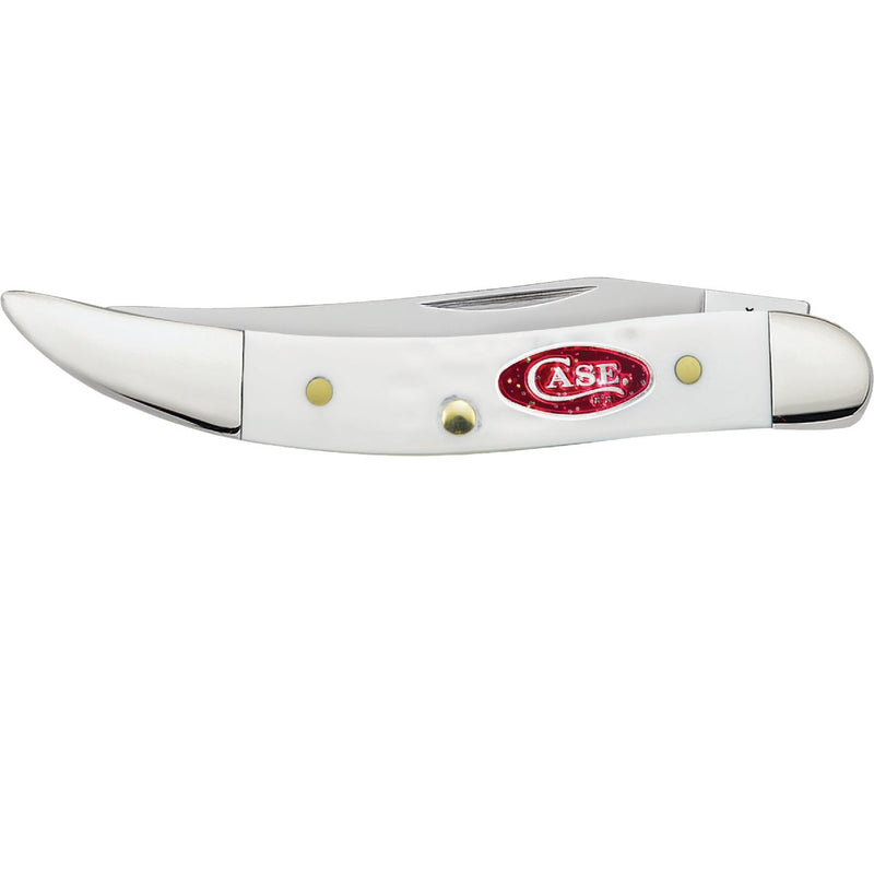 Case SparXX 2.25 In. Standard Jig White Synthetic Small Texas Toothpick Pocket Knife