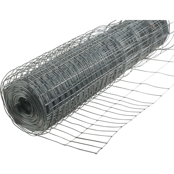 Rabbit Guard 28 In. H. x 50 Ft. L. Galvanized Wire Garden Fence, Silver