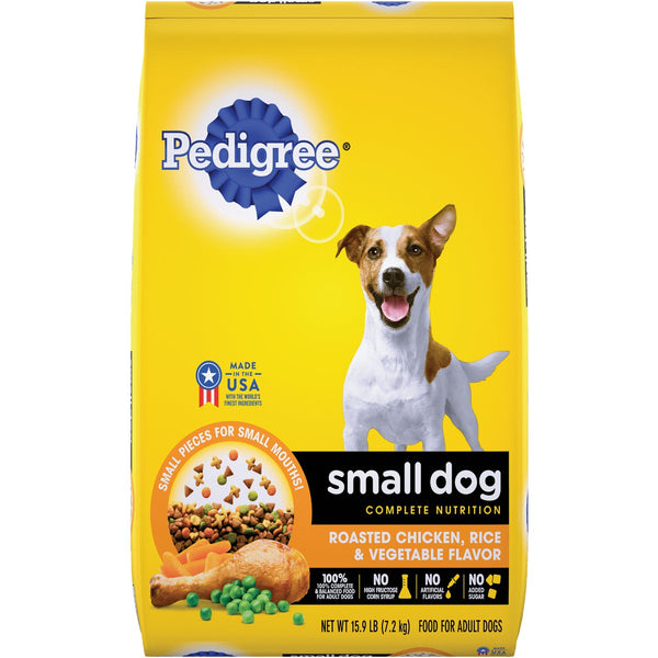 Pedigree Small Dog Complete Nutrition 14 Lb. Roasted Chicken, Rice, & Vegetable Adult Dry Dog Food