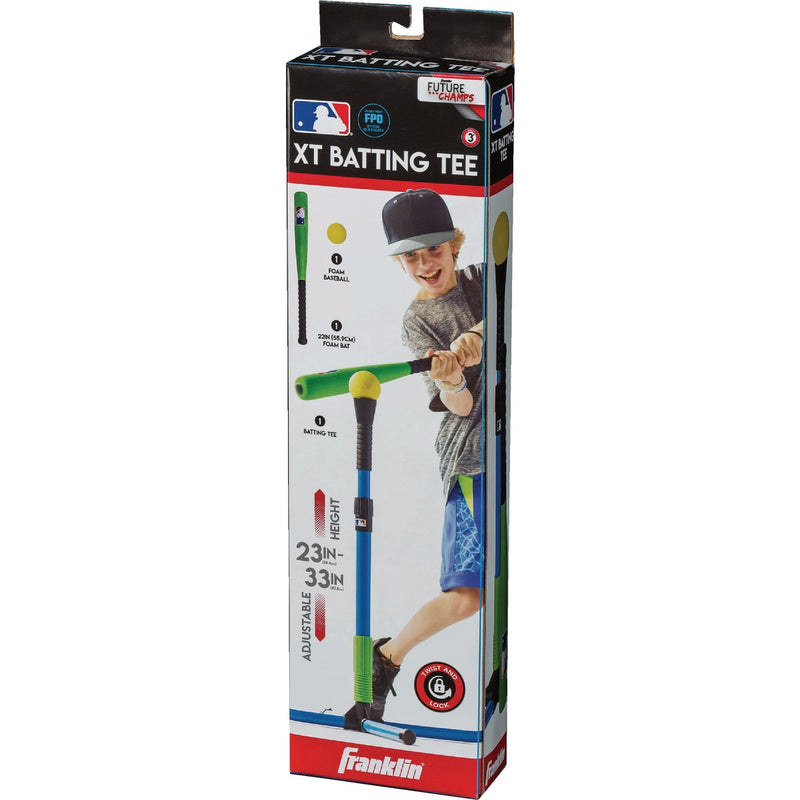 Franklin MLB 25 to 34.75 In. Youth Batting Tee with Bat & Ball