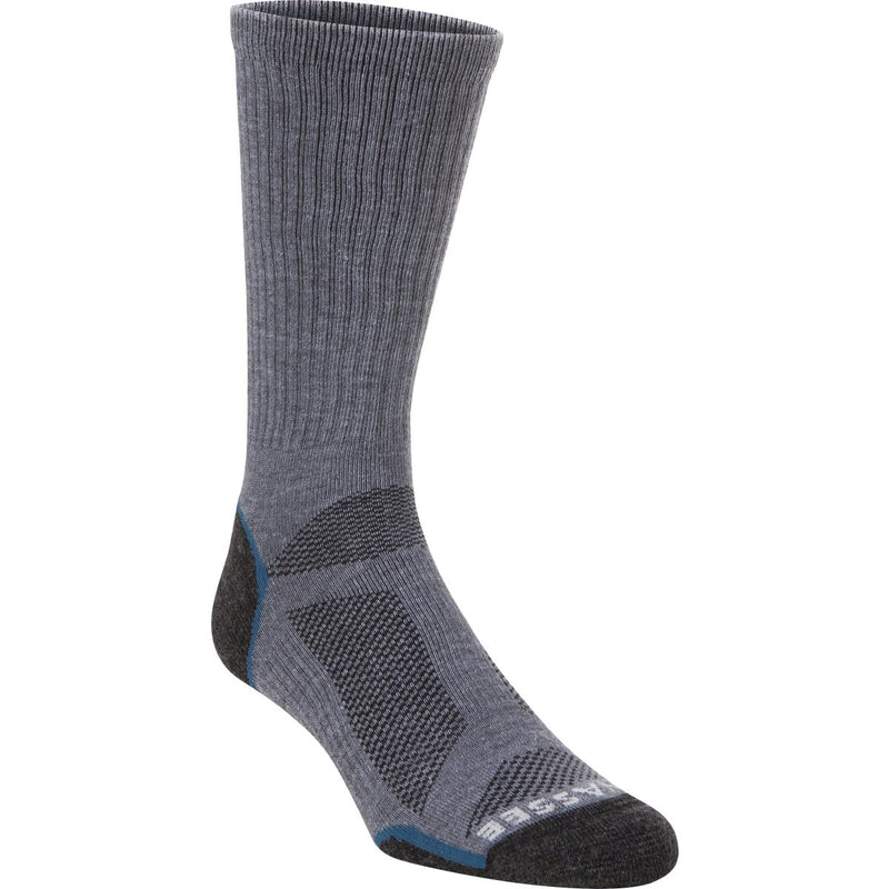 Hiwassee Trading Company Medium Charcoal/Blue Light Tech Crew Sock