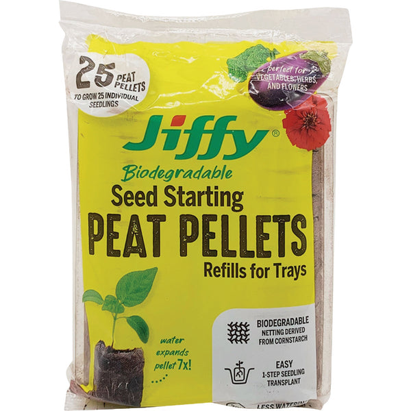 Jiffy Compressed Peat Pot Pellets (25-Pack)