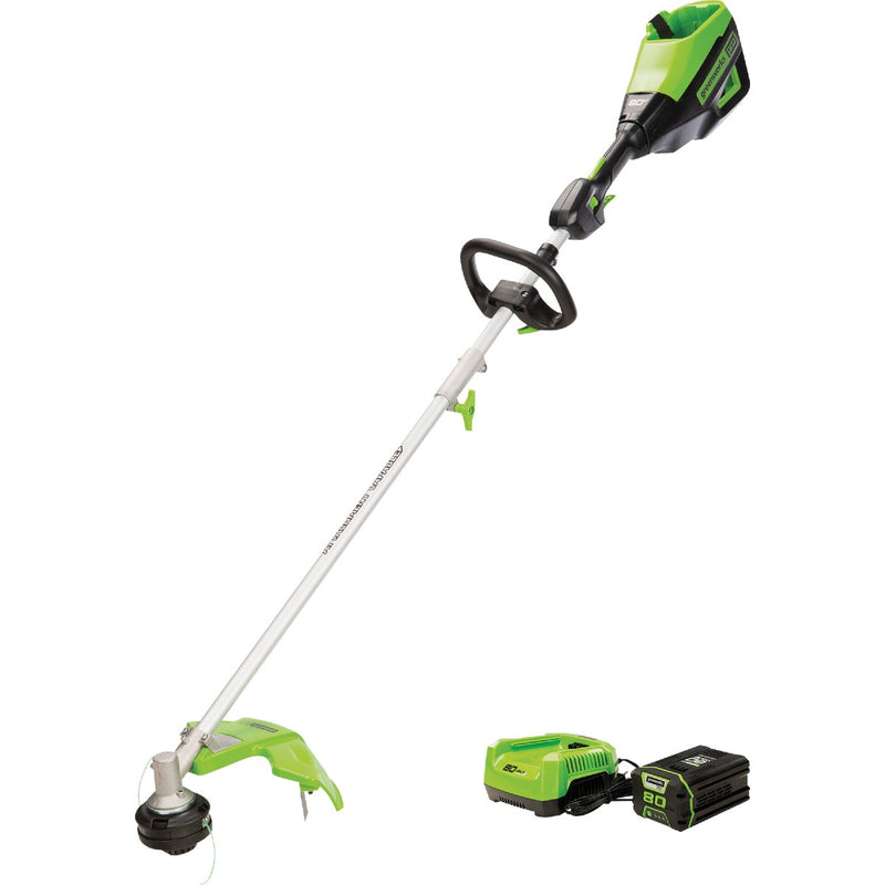 Greenworks 80V 16 In. Attachment Capable String Trimmer with 2.5 Ah Battery & Charger