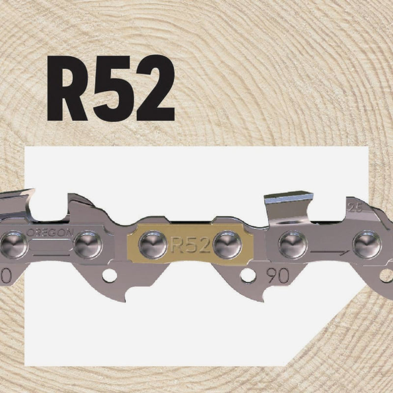 Oregon R52 AdvanceCut Chainsaw Chain for 14 In. Bar - 52 Drive Links - Fits Echo, Makita, Husqvarna, Ryobi Poulan and more