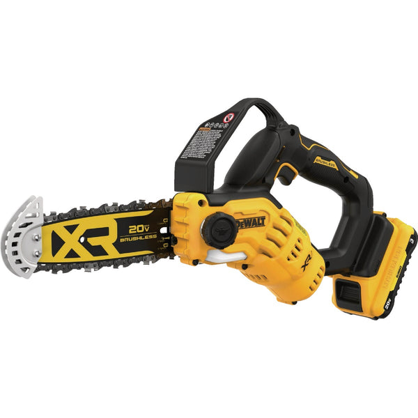 DEWALT 20V MAX Brushless 8 In. Cordless Pruning Chainsaw Kit with 3.0 Ah Battery & Charger