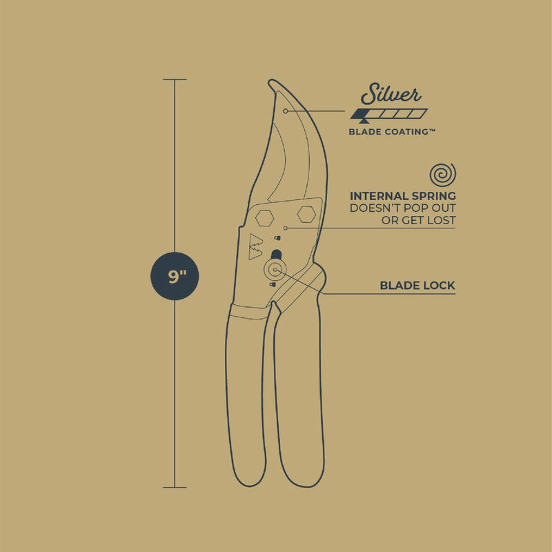 Woodland 8.63 In. Regular Duty Bypass Pruner