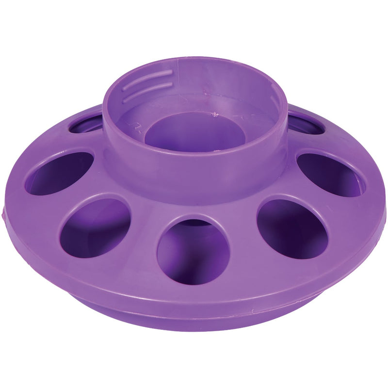 Farm-Tuff 1 Qt. Capacity Polypropylene Poultry Feeder Base