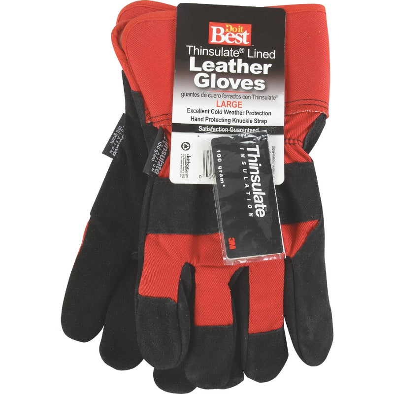 Do it Best Men's Medium Leather Winter Work Glove