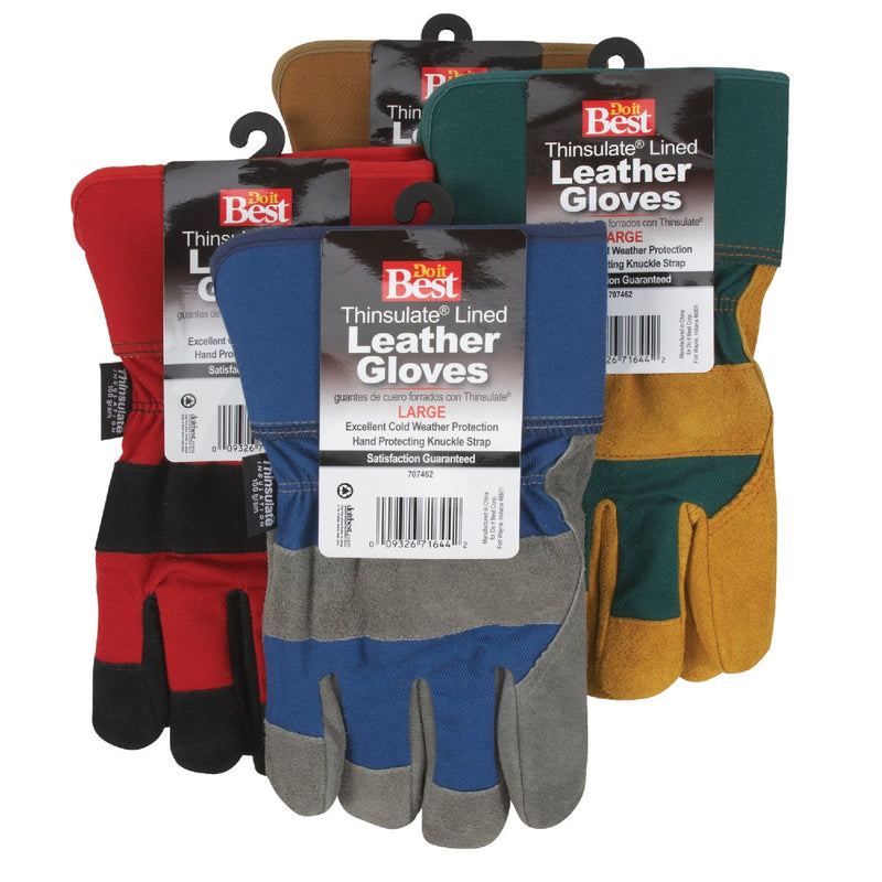 Do it Best Men's Medium Leather Winter Work Glove