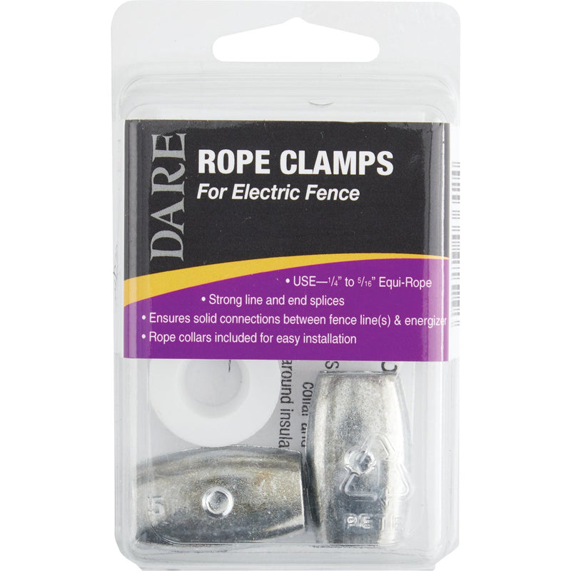 Dare 1/4 In. to 5/16 In. Dia. Metal Electric Rope Clamp (2-Pack)