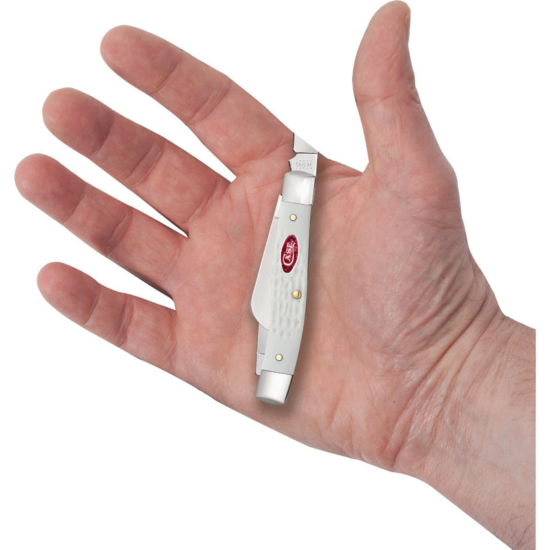 Case SparXX 2.57 In. Standard Jig White Synthetic Medium Stockman Pocket Knife