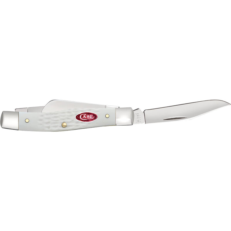 Case SparXX 2.57 In. Standard Jig White Synthetic Medium Stockman Pocket Knife