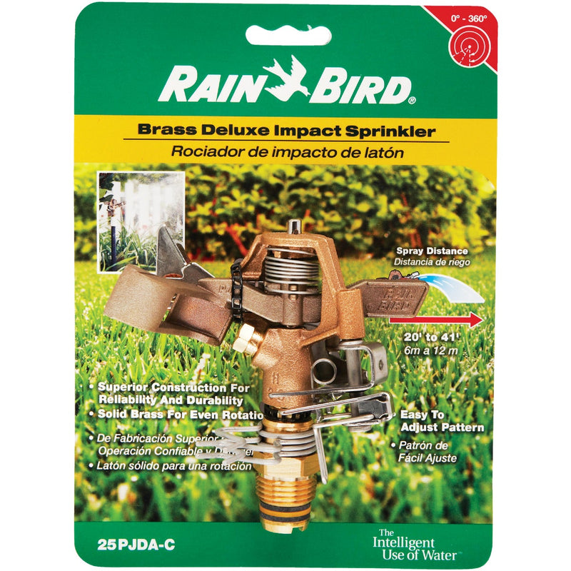 Rain Bird Brass 20 Ft. to 41 Ft. Dia. Riser Mounted Impact Sprinkler