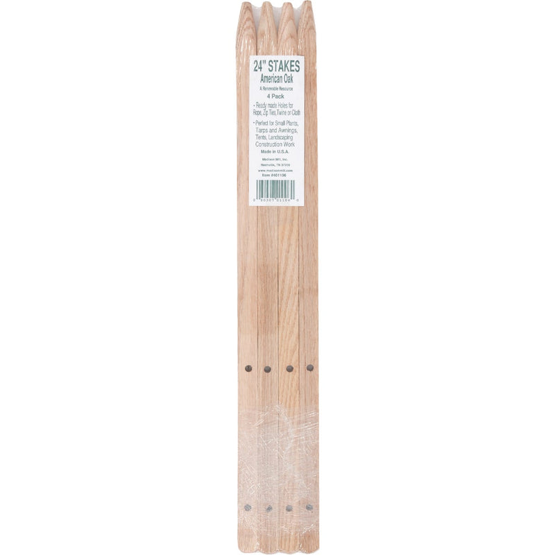 Madison Mill 24 In. Oak Wood Plant Stake (4-Pack)