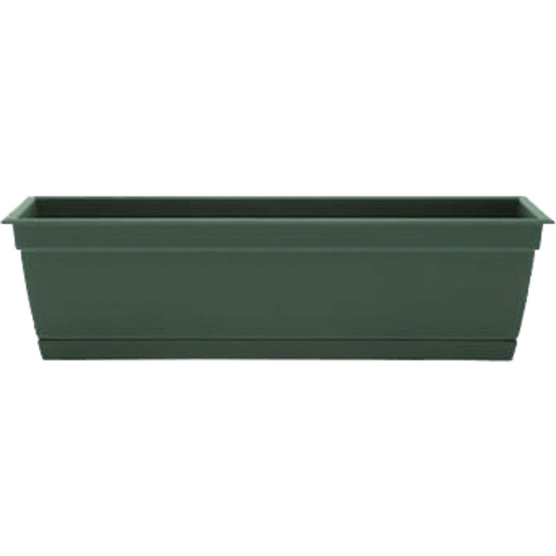 Bloem Ocean Series Dayton 24 In. W. x 6.69 In. H. x 7.75 In. D. Recycled Ocean Plastic Turtle Green Window Box